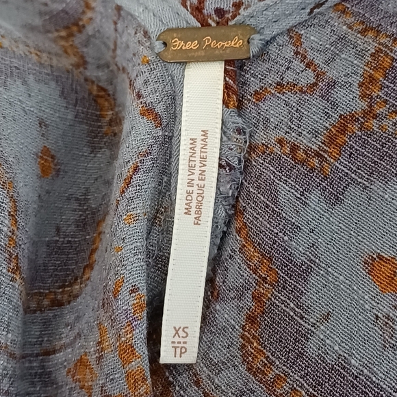 Free People Boho Smooth Talk Open Back Goth Fairy Grunge Tunic Mini Dress - Picture 11 of 13